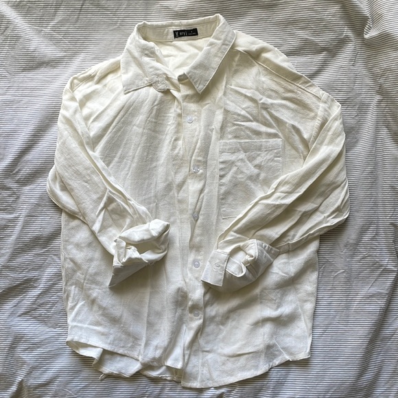 Linen button up - Picture 1 of 5